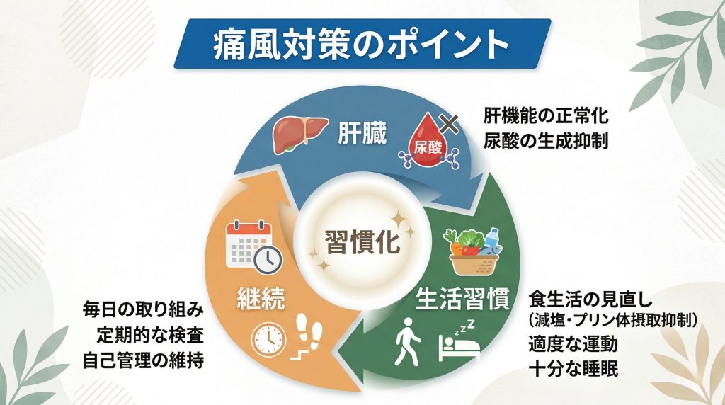 痛風対策のポイント
