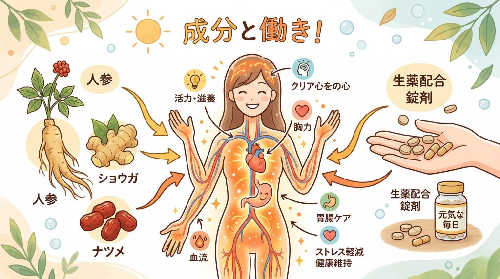 幸健生彩DXの成分と働き！