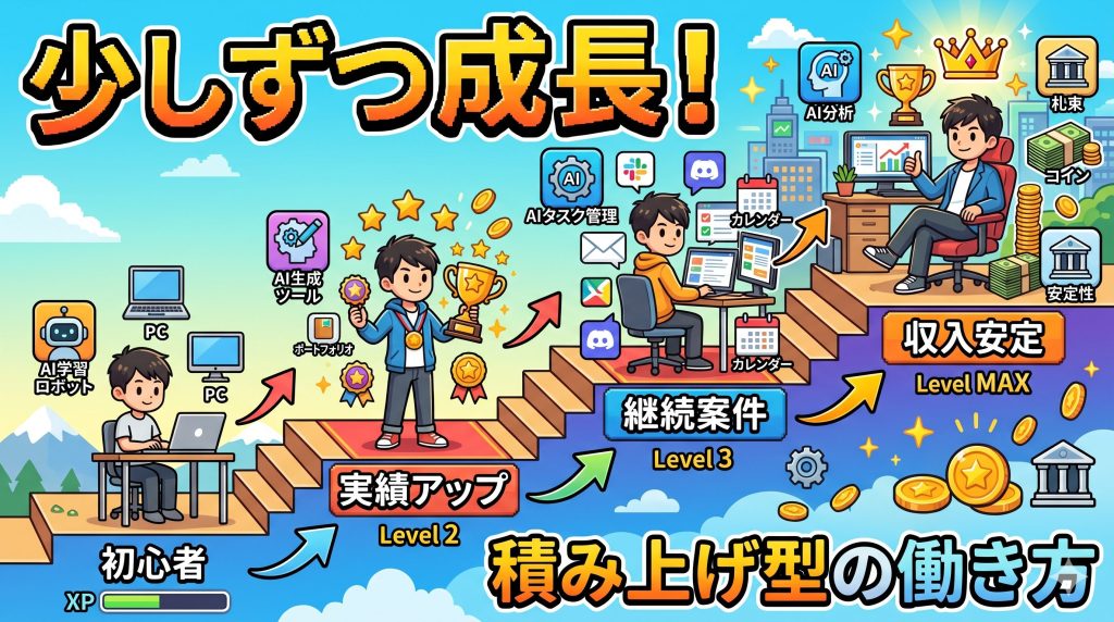 在宅ワークで少しずつ成長する