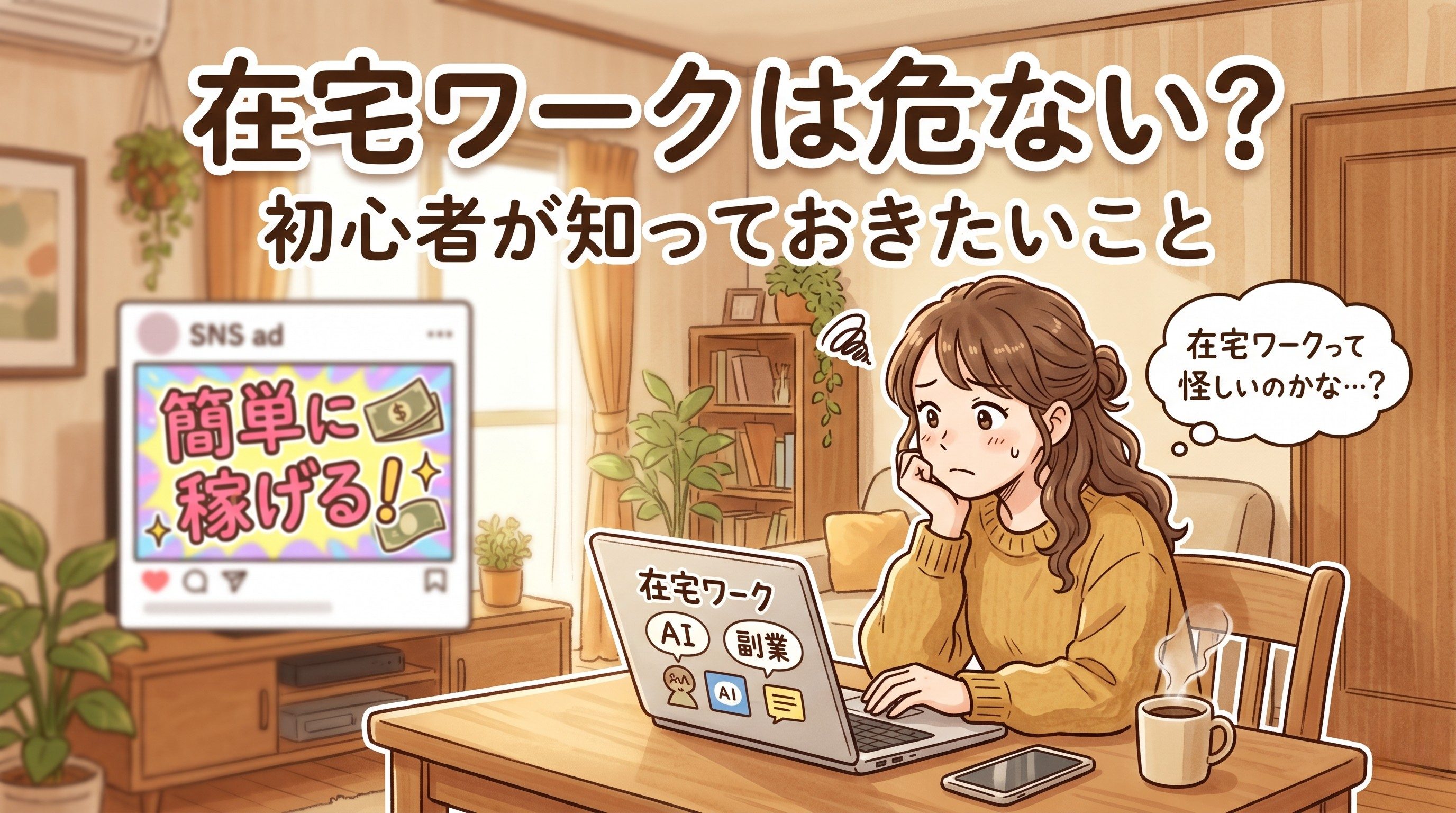 在宅ワーク初心者向けにAI時代の働き方や副業