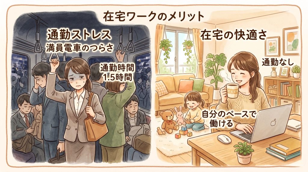 在宅ワークのメリット