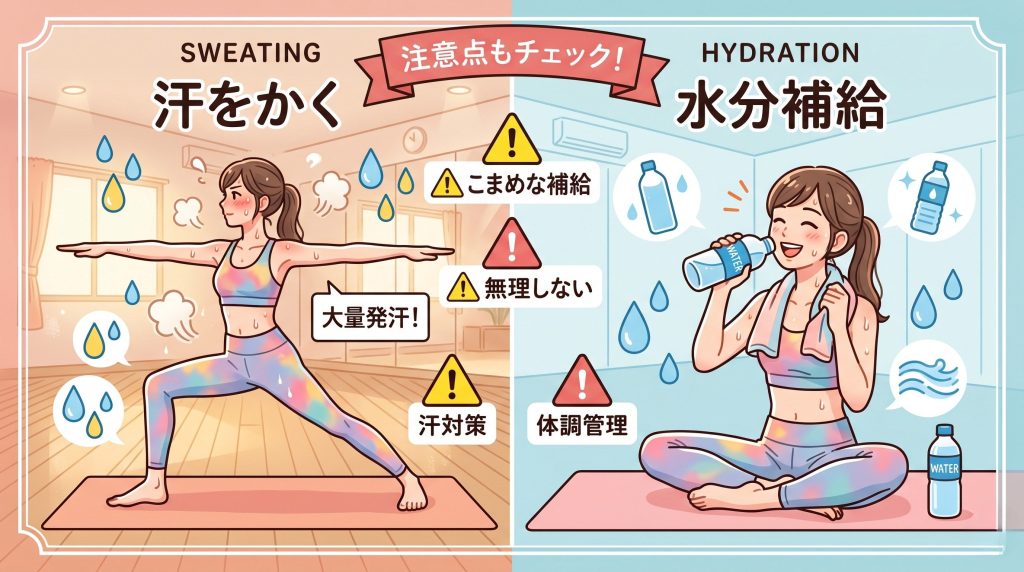 ホットヨガのデメリットや注意点