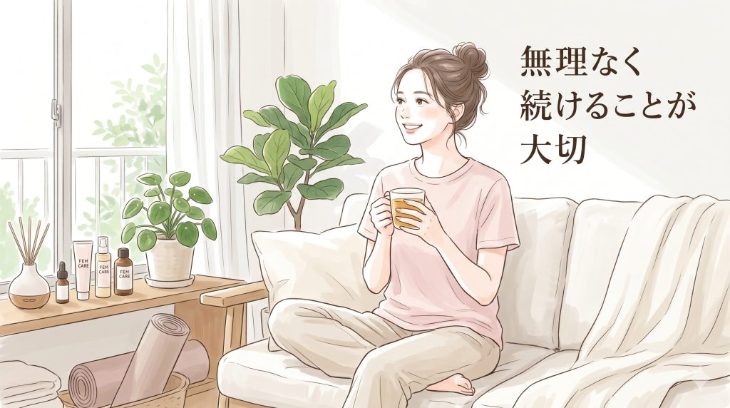 膣トレを前向きに続ける女性