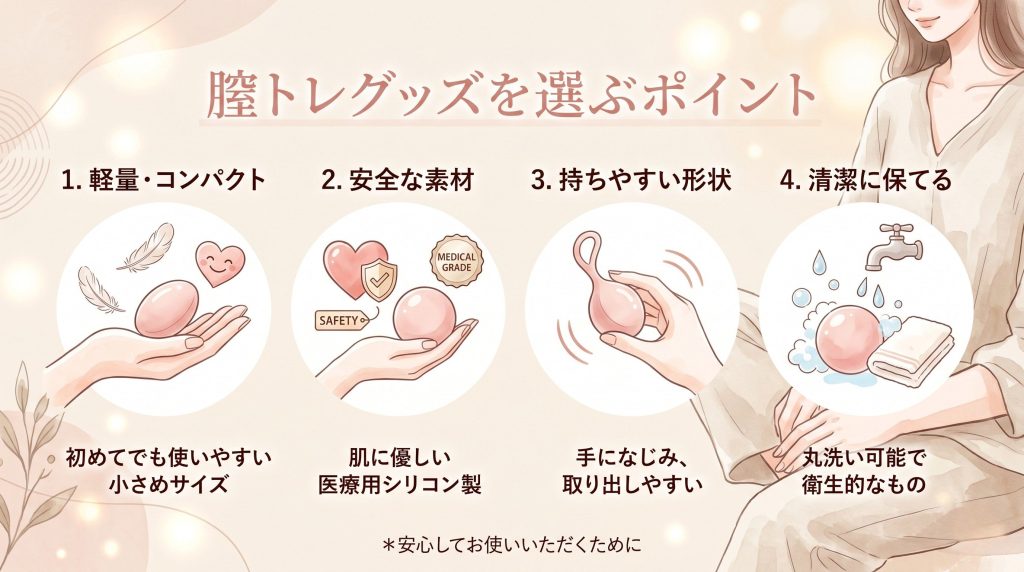初心者向け膣トレグッズ選び