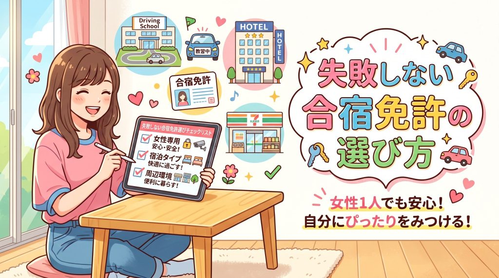 女性向け合宿免許の選び方