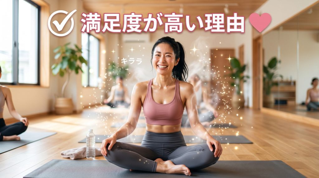 ホットヨガLAVAの良い口コミや満足度の高さ